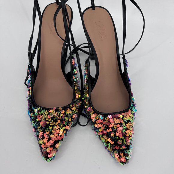 I.N.C. International Concepts Womens Sandaze Ankle-Tie Pointed Pumps Size 8M NWB - Picture 6 of 9